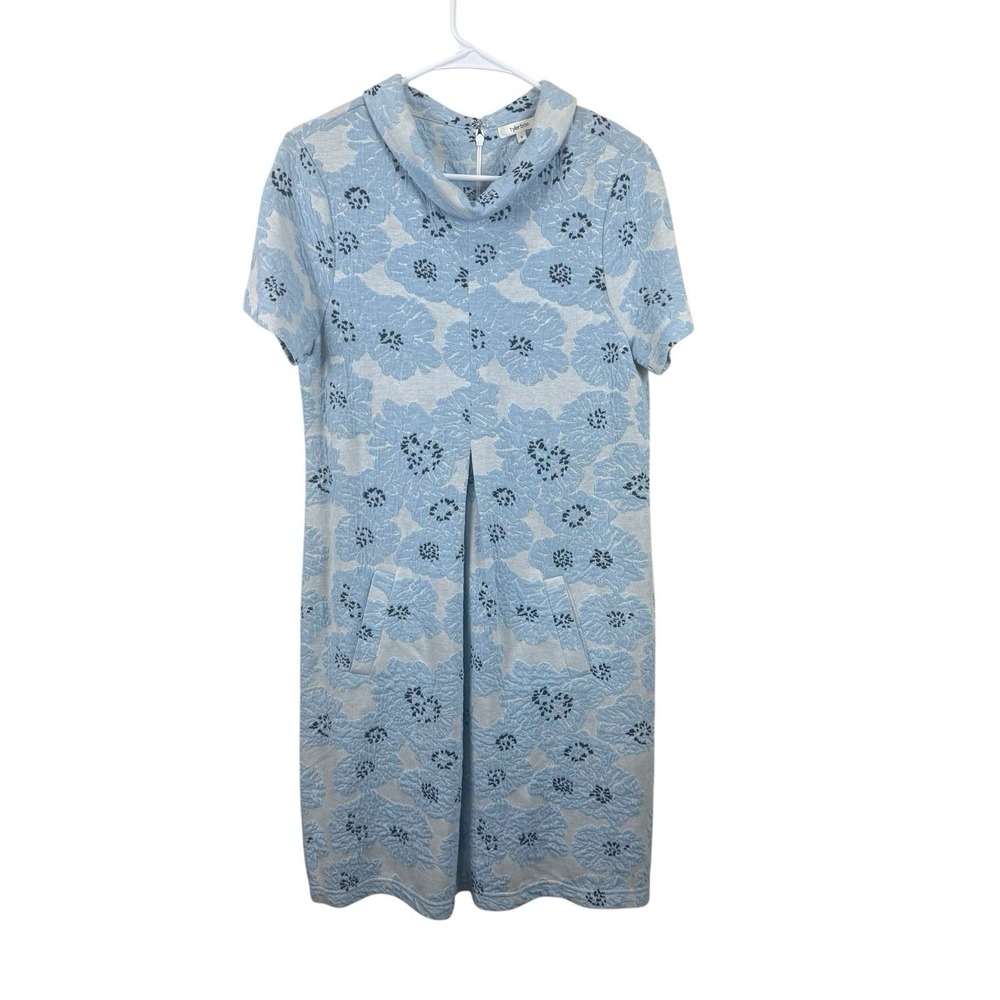 Tyler Boe Short Sleeve Kristen Dress Blue & White Size Small